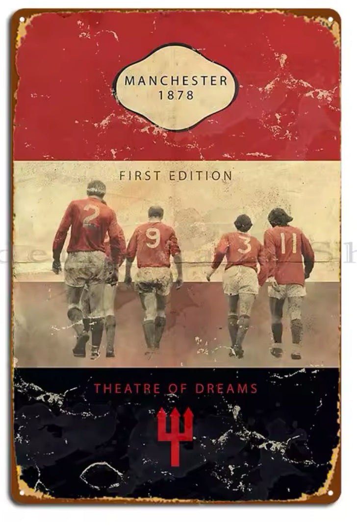 MUFC Retro/Vintage Plakat